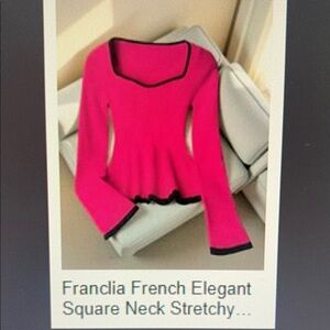 SHEIN Pink and Black Sweater